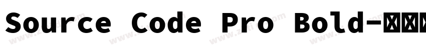 Source Code Pro Bold字体转换